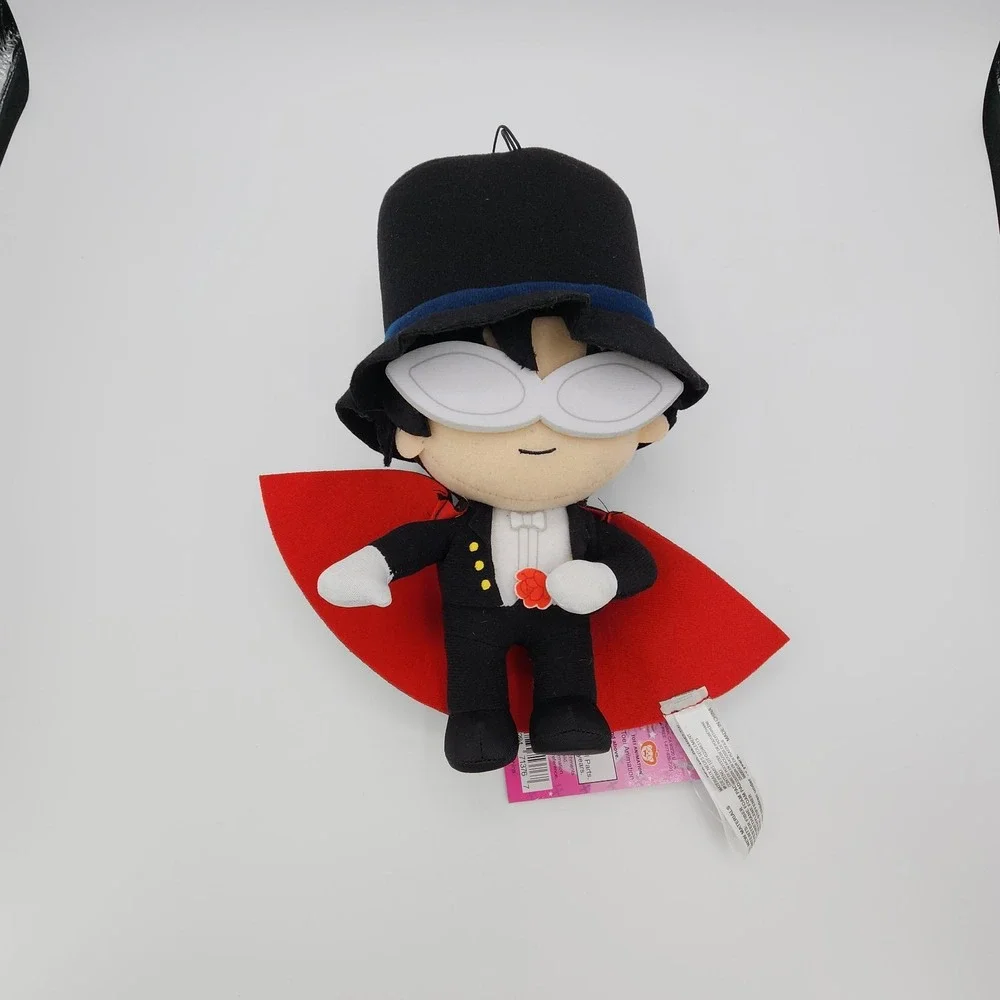 Sailor Moon S Tuxedo Mask 9-Inch Plush Cape Hat‎ Glasses Stuffed Toy NEW w/ Tag